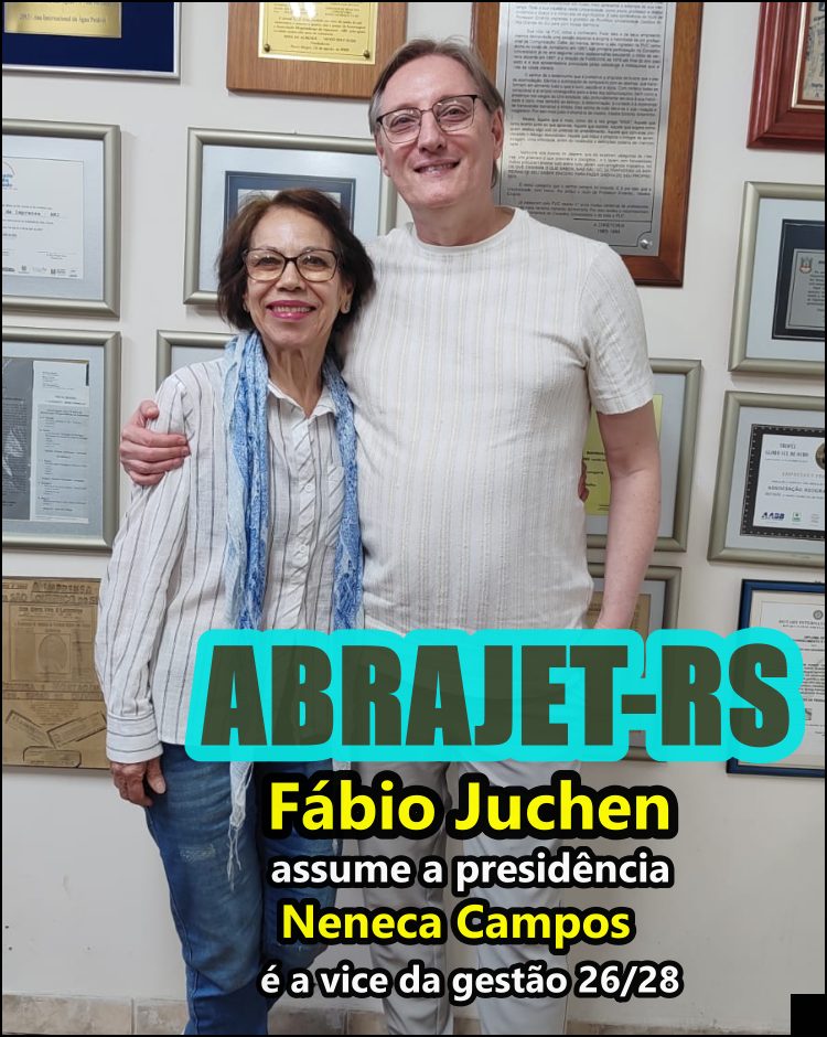 Abrajetrs's tweet photo. Diretoria para o biênio 26/28 da ABRAJET-RS (Associação Brasileira de Jornalistas de Turismo do Rio Grande do Sul)
✅Fabio Juchen, presidente
✅Neneca Campos, vice presidente
✅Ayres Cerutti, comunicação
✅Jurema Josefa, tesoureira
✅Marisa Sierra Krás Borges, secretária-geral https://t.co/JI86frhVqW