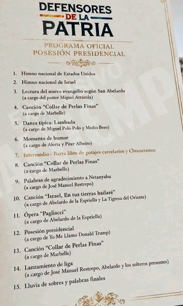 MigueLandarraga's tweet photo. 🚨 | ÚLTIMA HORA | 🚨

Esta cuenta tuvo acceso exclusivo al programa oficial de la posesión de Abenarco.
Será en Cali y no en Bogotá: https://t.co/nPGmTPDpd2
