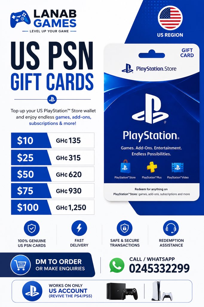 kofiGold9's tweet photo. Gamers, we got you covered 🎮🔥
UK &amp; US PSN cards ready — check the prices below 👇 https://t.co/mh0OkDerug