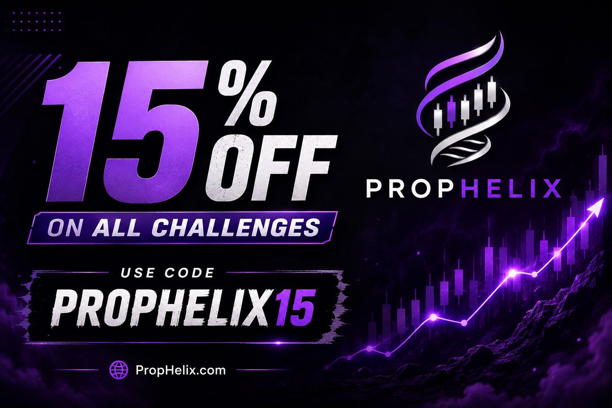 PropHelix's tweet photo. ⚡ 15% OFF ALL CHALLENGES ⚡

Use code PROPHELIX15 and save instantly.

🔥 Don’t miss out.

🌐 https://t.co/LE7SK2jHlU https://t.co/zYbFaKGDXP
