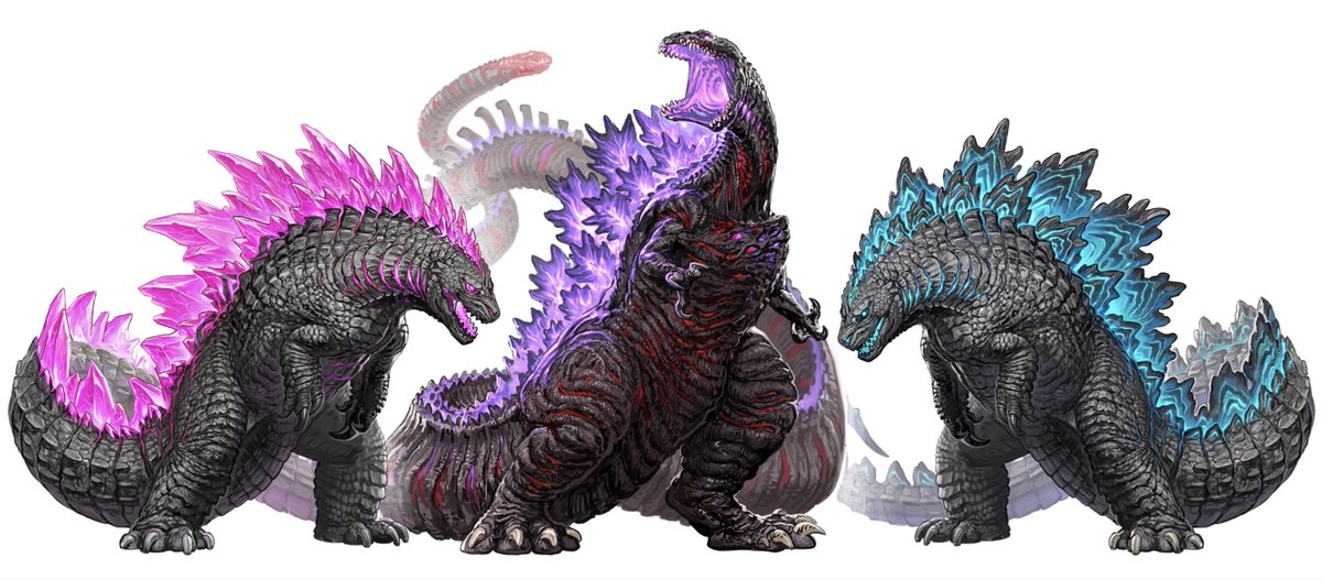 webvein's tweet photo. Drew some zillas for kaijuBrooklyn a while back. https://t.co/ddVvtAdQiu