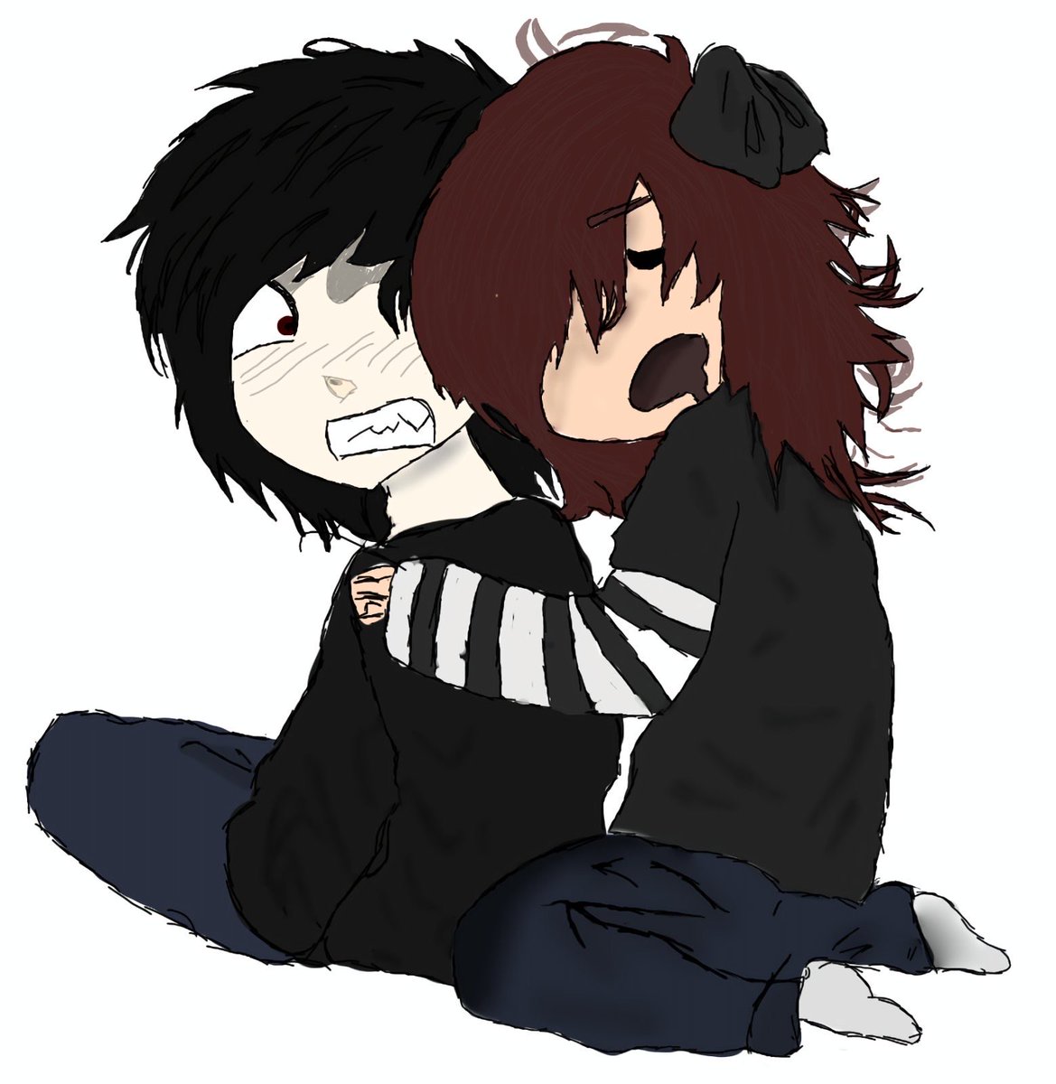 sourstraws13's tweet photo. haha yumeship post #yumeship #soulbond #midnightblood #love #art #assart https://t.co/QJgPekGlft