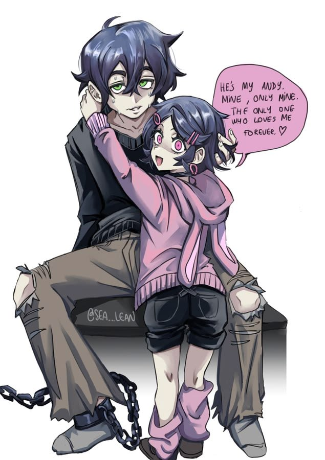 BlackleyBlack's tweet photo. Leyley claiming her Andy 💖

"He's my Andy. Mine, only mine. The only one who loves me forever. ♡"

Art by @SEA_LEAN

#AshleyGraves #AndyGraves #TheCoffinOfAndyAndLeyley #TCOAAL #Leyley #AndyAndLeyley #TCOAALFanart #CoffinOfAndyAndLeyley https://t.co/cNxUt9wopw