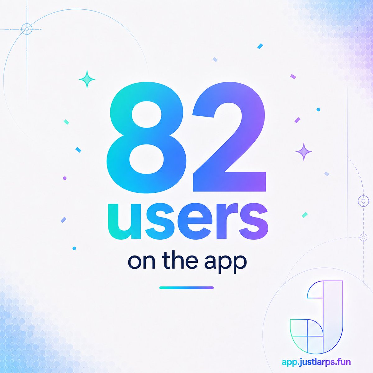 justlarpsfun's tweet photo. On the way to 100 users!

Much more than just a number: the confirmation that Just meets a need.

One step at a time towards mass adoption.

Join now: https://t.co/fvSlPo22zh https://t.co/n4tbghCQBf