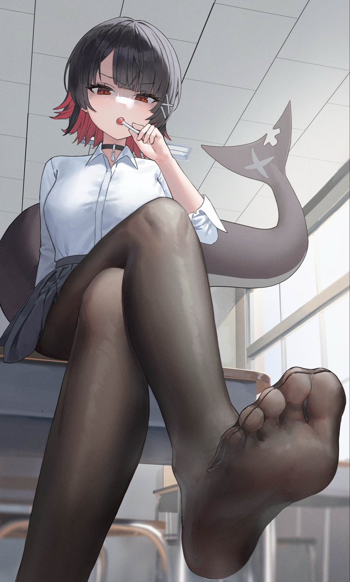 BaitedMaid's tweet photo. “Just…ugh, get this over with already! The teacher could come back any minute now and I reaaaally don’t need to get in even more trouble..” https://t.co/hVCljToK9B