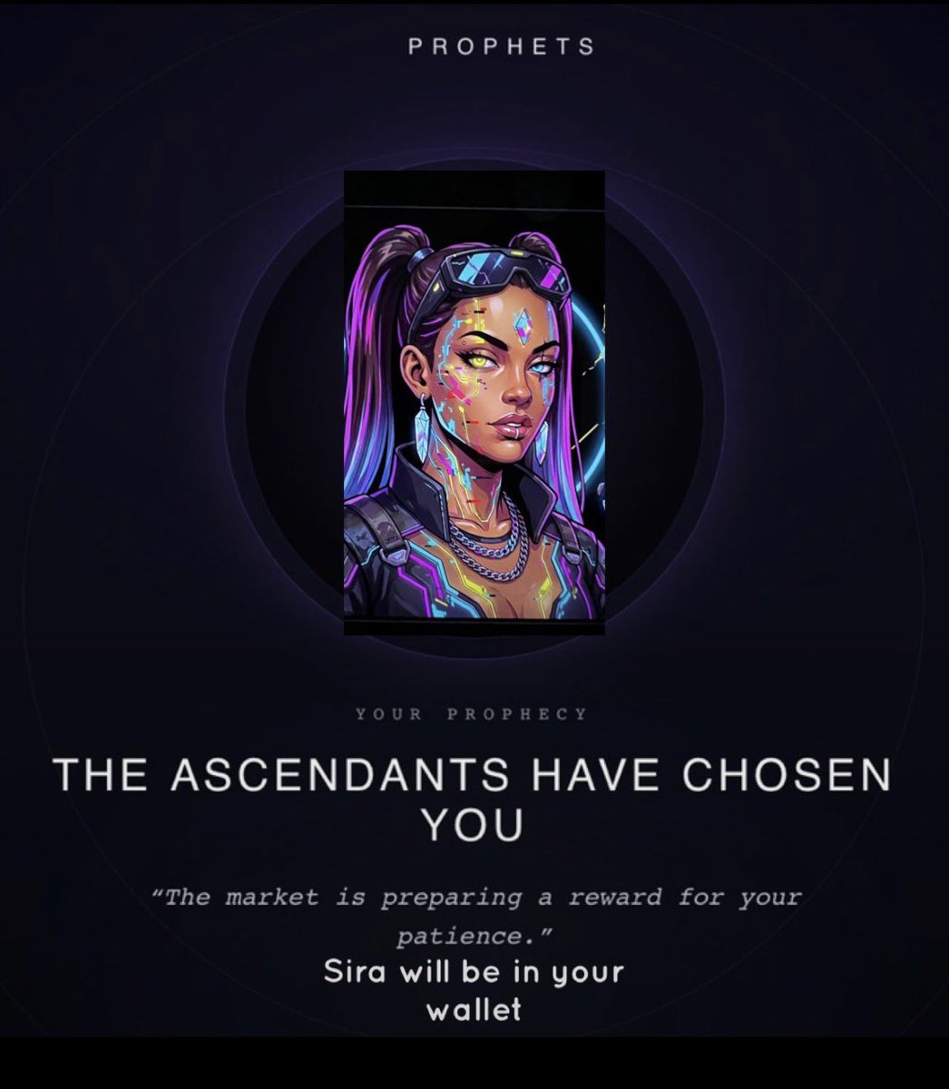 cryptocrew2023's tweet photo. @ProphetsOnSol I told you I heard a rumour about Sira. Well she is in my wallet thanks to an amazing mint https://t.co/xc24XGF5Nh