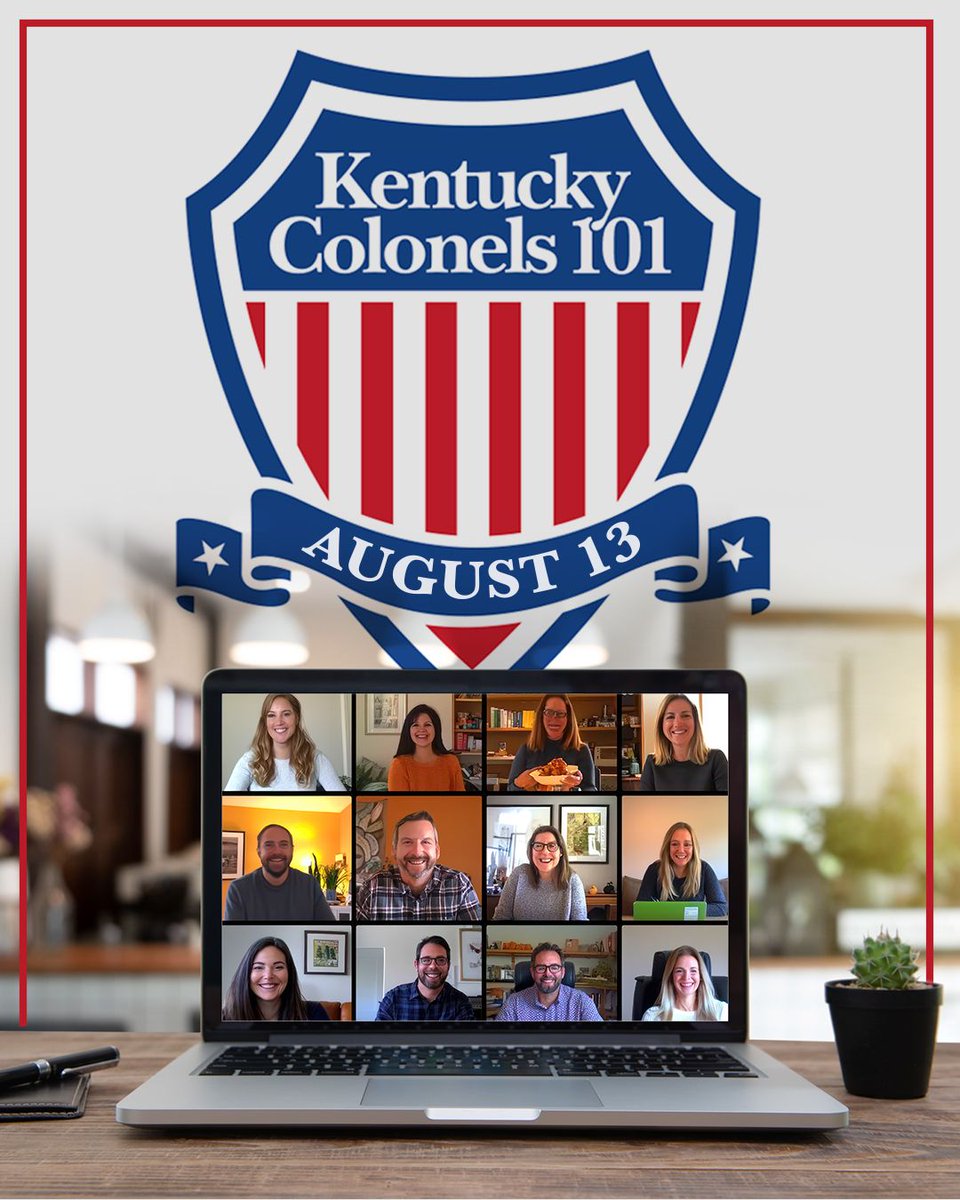 KYColonels's tweet photo. Join us next week (Thursday, August 13th) for Colonels 101, a virtual video conference designed to bring Kentucky Colonels together for an engaging and informative conversation. RSVP today at https://t.co/n1tnM6aASR #HOKC #KYcolonels #KentuckyColonels #Colonels101 https://t.co/HE33nWJ3PU