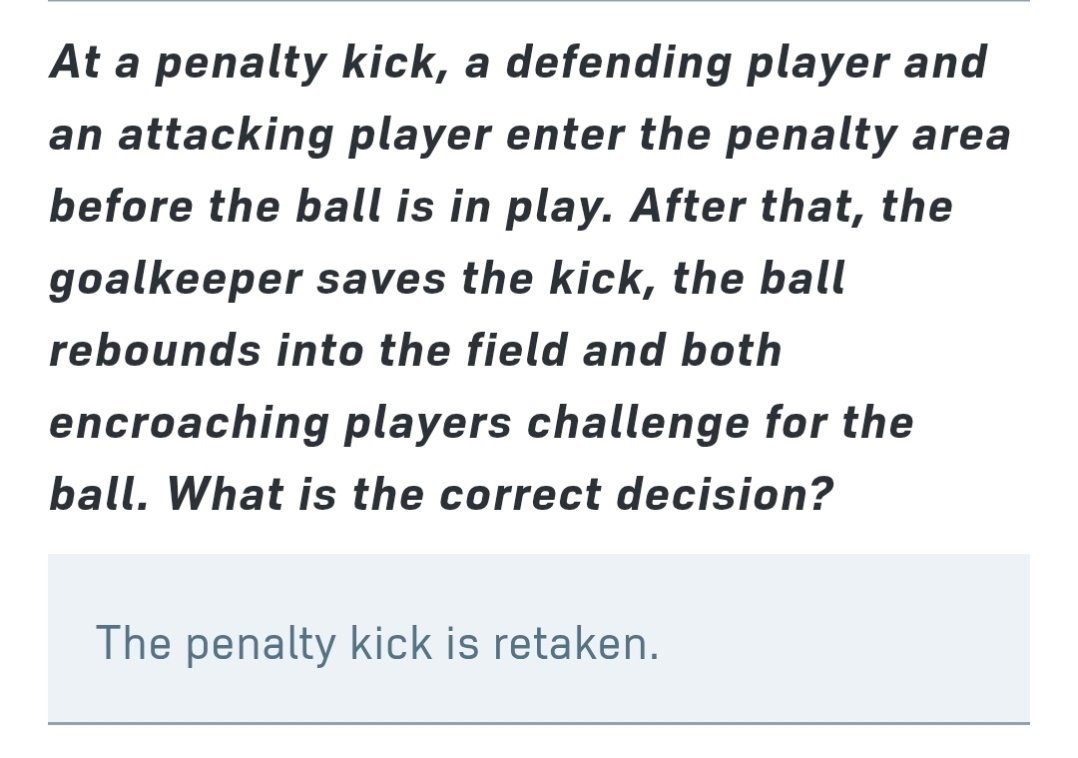 Gla_100etias's tweet photo. Fucking motherfuckers members of mafia @UEFA try to write your rules in Spanish or try to send once decent referees at @PAOK_FC ’s matches.
When both attacking & defending encroaching players challenge for the ball the penalty is retaken.
The rules are not toilet paper
#PAOKAND https://t.co/aSg0X4kH2R