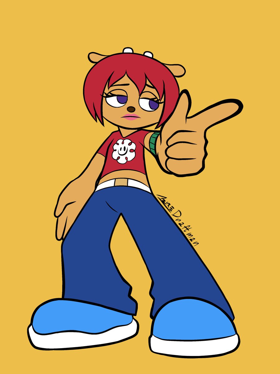 Azure_Draftman's tweet photo. I decided to draw the second winner Lammy from Umjammer Lammy kinda on model https://t.co/2dAZnGzC2a