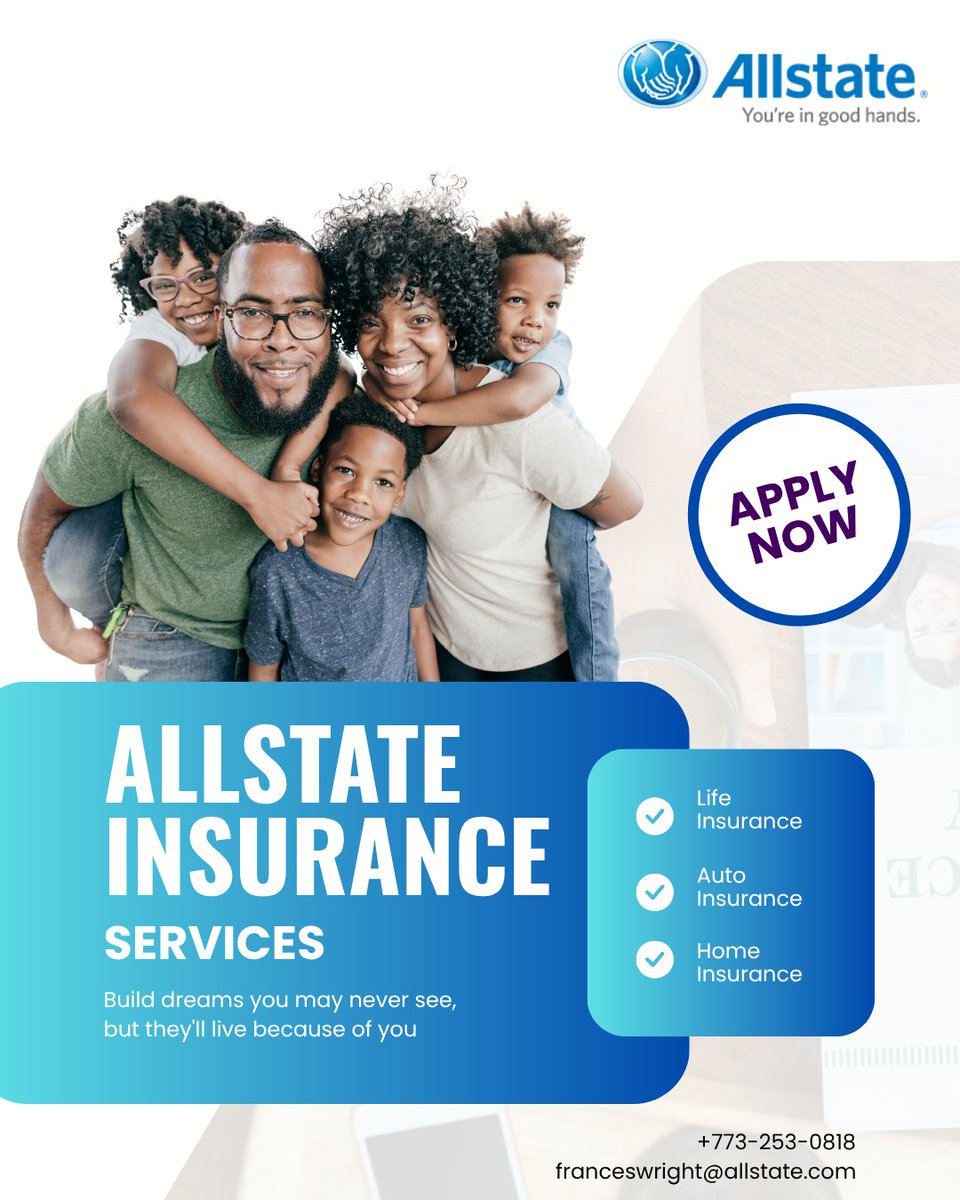 MarynSidney's tweet photo. Life is full of surprises but with Allstate, you can be prepared for whatever comes your way.
Let's review your coverage and make sure you have the protection that fits your lifestyle and goals.
π Call or Text: +773-253-0818
Get your FREE quote today!
#Allstate https://t.co/VvhBodExE4