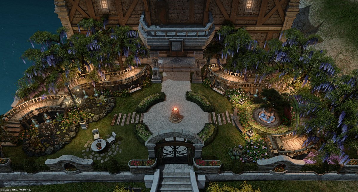 en__xiv's tweet photo. 【Lハウス・ 設置数70/80】
ルインド・アクアダクトとても良い✨
#FF14ハウジング #FF14Housing #FF14庭 https://t.co/PSZSjdLmN9