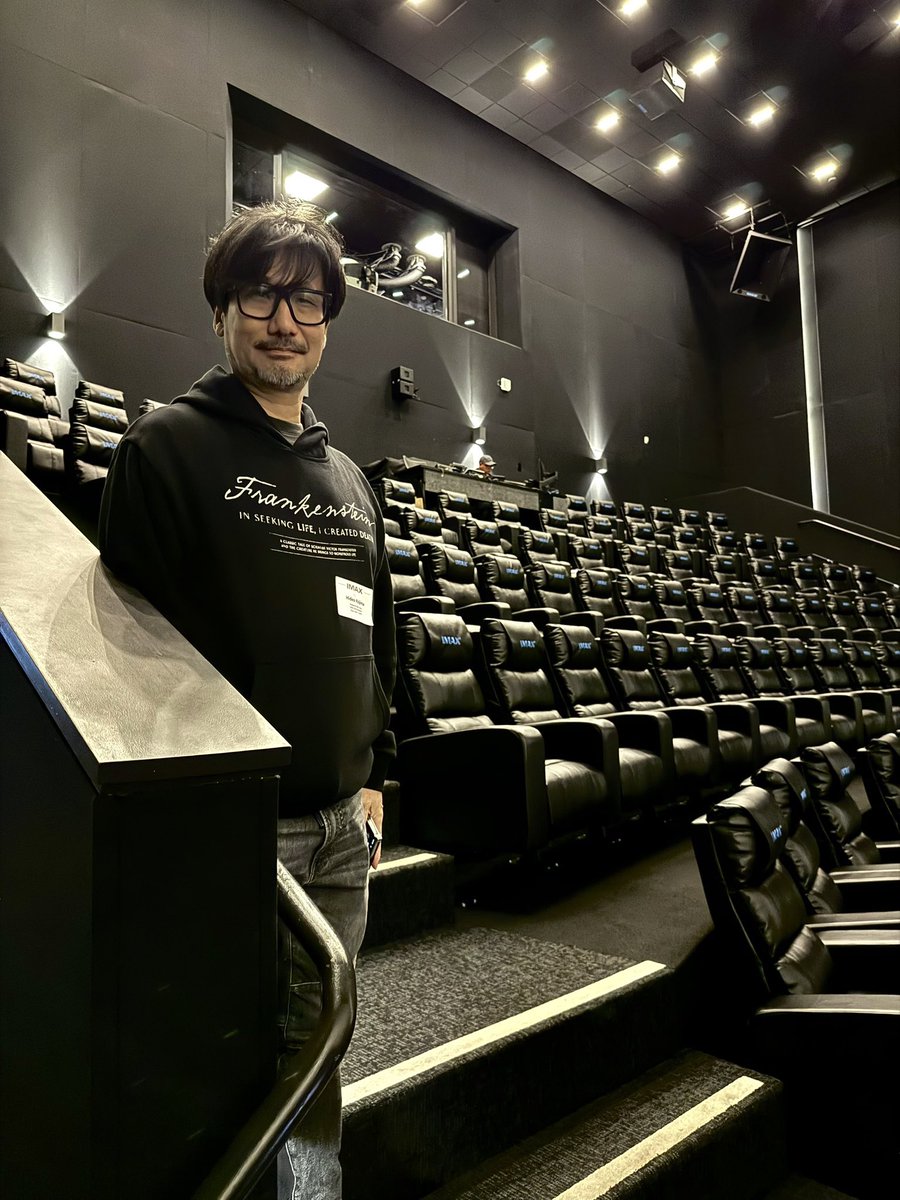 HIDEO_KOJIMA_EN's tweet photo. I was invited to the IMAX Los Angeles HQ through Geoff. 🎥 https://t.co/PLOuFJ6QaT