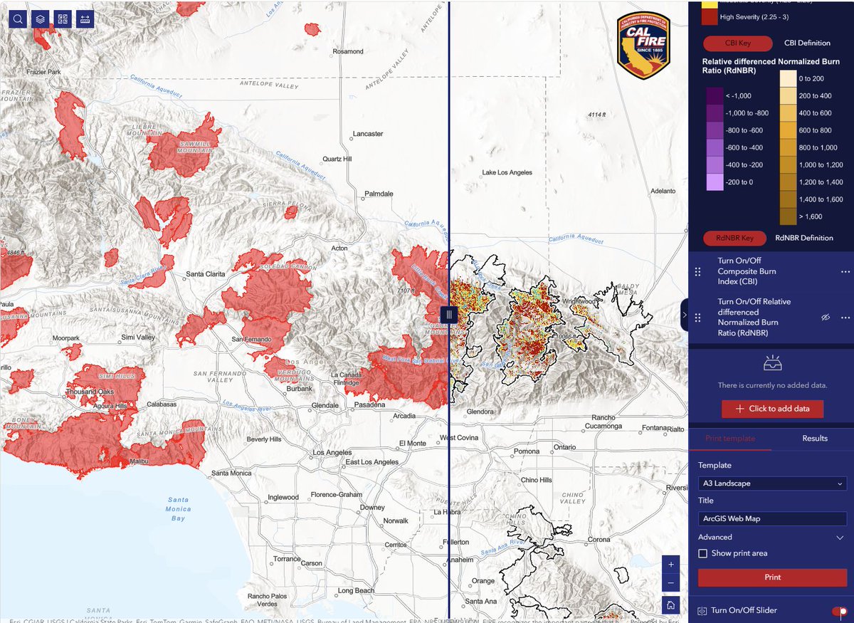 CAL_FIRE's tweet photo. Not all fires burn equally.

Designed for landowners, planners, scientists, and communities, CAL FIRE’s burn severity viewer helps identify where restoration is needed, plan prescribed burns, and understand changing fire behavior.

Built for transparency and resilience, this viewer makes powerful postfire data accessible to everyone.

Explore the tool: https://t.co/NUvj5janwj

#CALFIRE #WildfireRecovery #BurnSeverity #WildfireResilience #ForestHealth #PrescribedFire