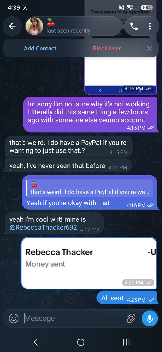 ReelSteelB's tweet photo. @brat_nikkimoon Shes a scammer, don't buy @brat_nikkimoon https://t.co/kz4w8ypqcL
