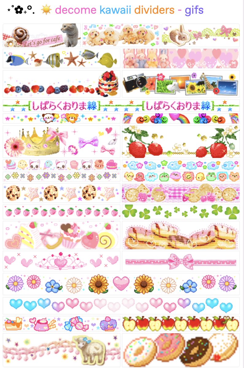 zombiegirlbug's tweet photo. υ˶˃ ﻌ ˂˶υ    cute dividers
https://t.co/CuQaDeMZwf https://t.co/ePvV3Dov3H