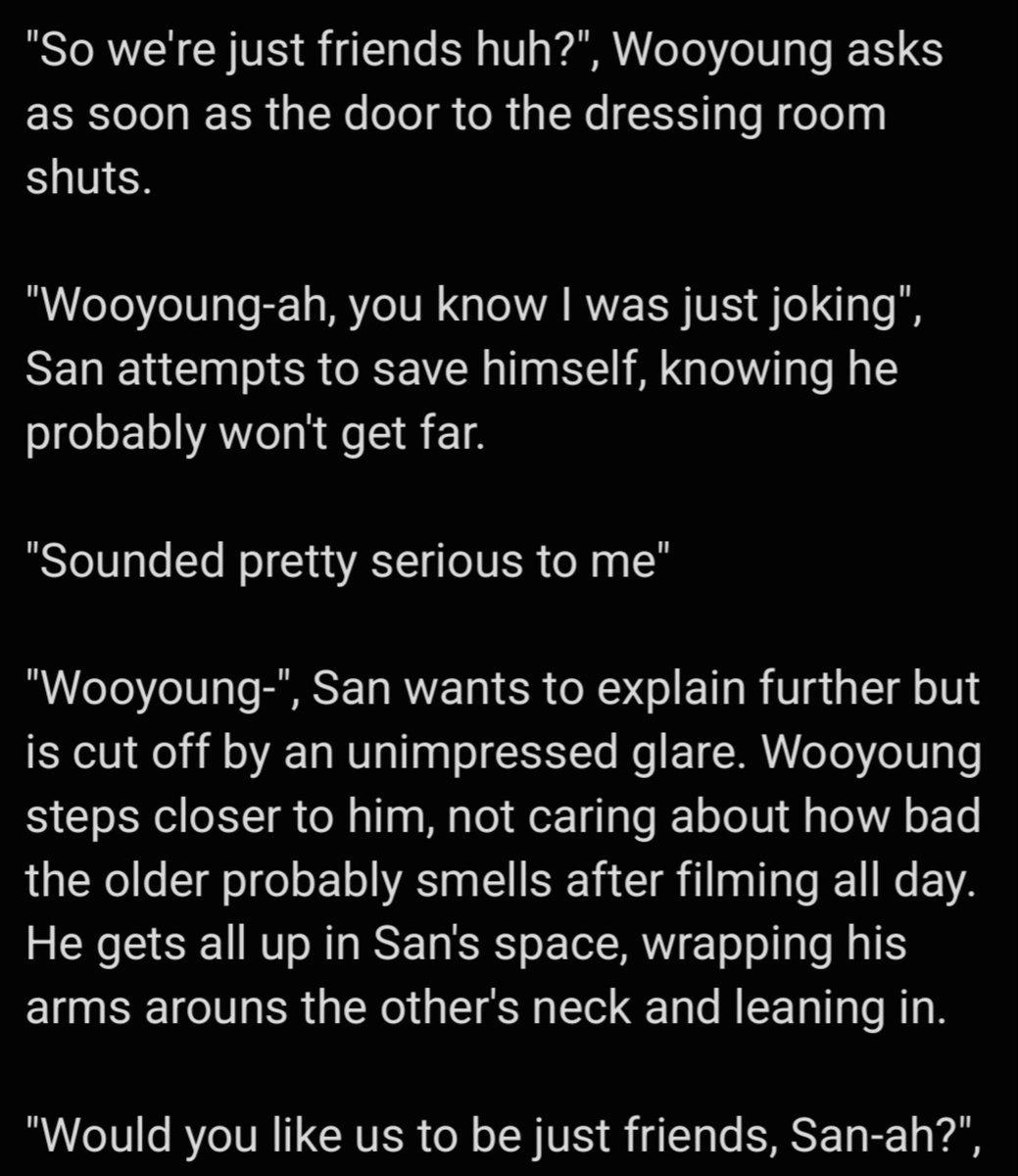 fullsunarts's tweet photo. i've had enough i'm writing a wcosan "just friends" fic https://t.co/BVs3WgLcem