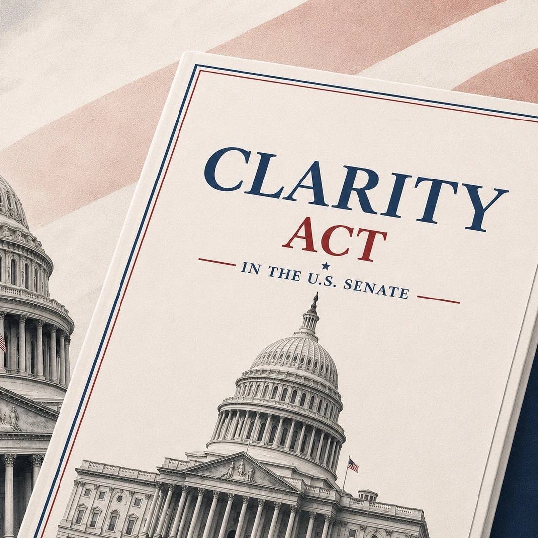 EyeWhales's tweet photo. BREAKING: 🇺🇸 Senator Tim Scott says President Trump agreed to ethics provisions in the CLARITY Act that “no president has ever accepted,” adding, “We picked up more votes yesterday. We’ve never had a president ever say yes to that question.” https://t.co/wNSFDWlNzh