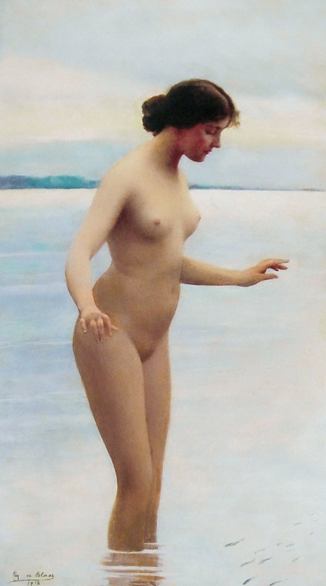 KalendMusic's tweet photo. Eugene de Blaas (1843 – 1931)
In the Water (1914). https://t.co/Rr8piagMdv