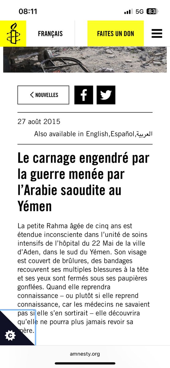 92AlainHalf's tweet photo. @1_Kaisersoze_5 @CWeillRaynal @Arcom_fr @fogiesbert @CNEWS @1_Kaisersoze_5 on a hâte de t’entendre sur le carnage(600 000 personnes dont 169 000 enfants ) par l’ Arabie Saoudite et les 50 000 pacifistes iraniens massacrés en 5 jours par les tarés idolâtres de la mort/obscurité des gardiens de la révolution.Le pétrole t’influence ?! 😉 https://t.co/2Pkhha6sk1