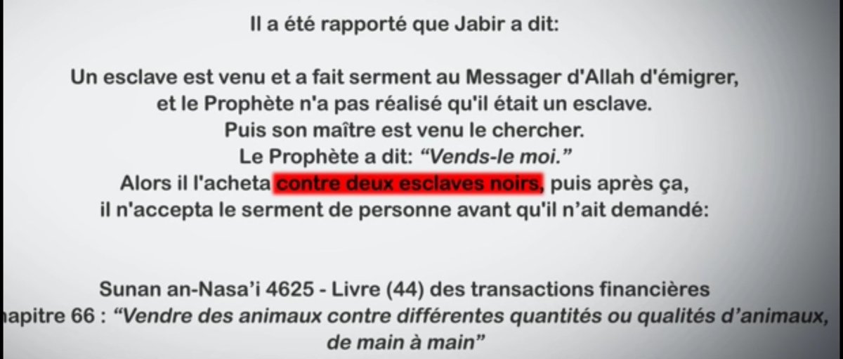 Anna_Vi4's tweet photo. @BlackBondPtv Il y a plusieurs hadiths également qui mentionnent que mahomet était esclavagiste https://t.co/MWFKC4ASJ4