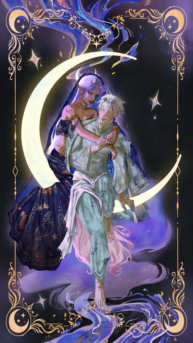 cafeaukae's tweet photo. what if the moon and stars fell in love? 🌙✨

(tap, hold, and load in 4K)

ac: @zenlune 💕

— #nevtoru #starkissed #yumetwt #yumeship #gojosatoru                                                     ༯ ˚｡⋆ ✴︎ ⋆ ☾. https://t.co/bIizkBtzHA