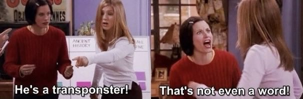 Anonimitypls's tweet photo. So Mo Salah got signed to Transponster meaning Rachel was right and Monica was wrong! It IS a word! https://t.co/su4gBfozyI