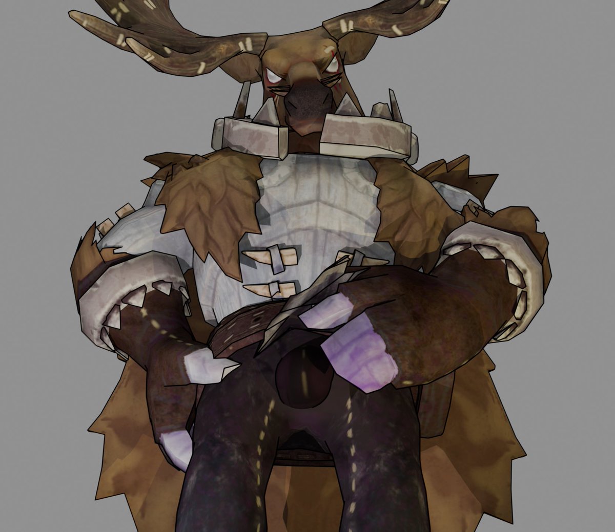 NiePolskiBear's tweet photo. its my third day of using blender i tried doing something for friend!! please give me any tips cuz i really want to get better at it </3 #baneperez #identityv #gamekeeper #blender https://t.co/lhI8K10uVn