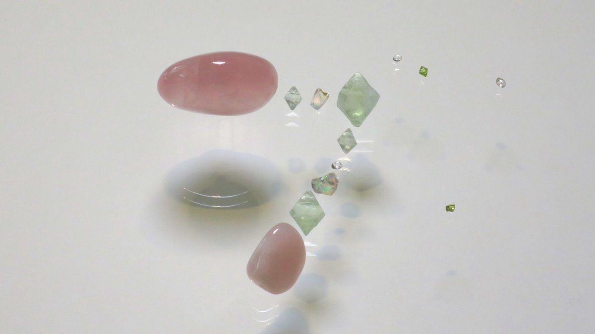 Sand_Therapy's tweet photo. rose quartz, fluorite, peridot, ethiopian opal, etc. https://t.co/DHc7SU1S6G