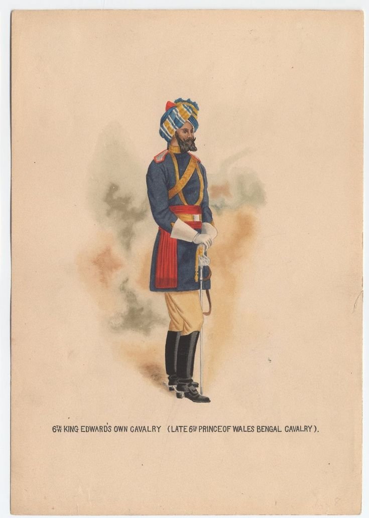 Schizopore's tweet photo. 6th King Edward's Own Cavalryman
Part of Bengal Cavalry troops made up of Soldiers from parts of United Provinces and Delhi

Vintage Colour Lithograph by K.E. Rose
1910 https://t.co/GDrpJsqlgu