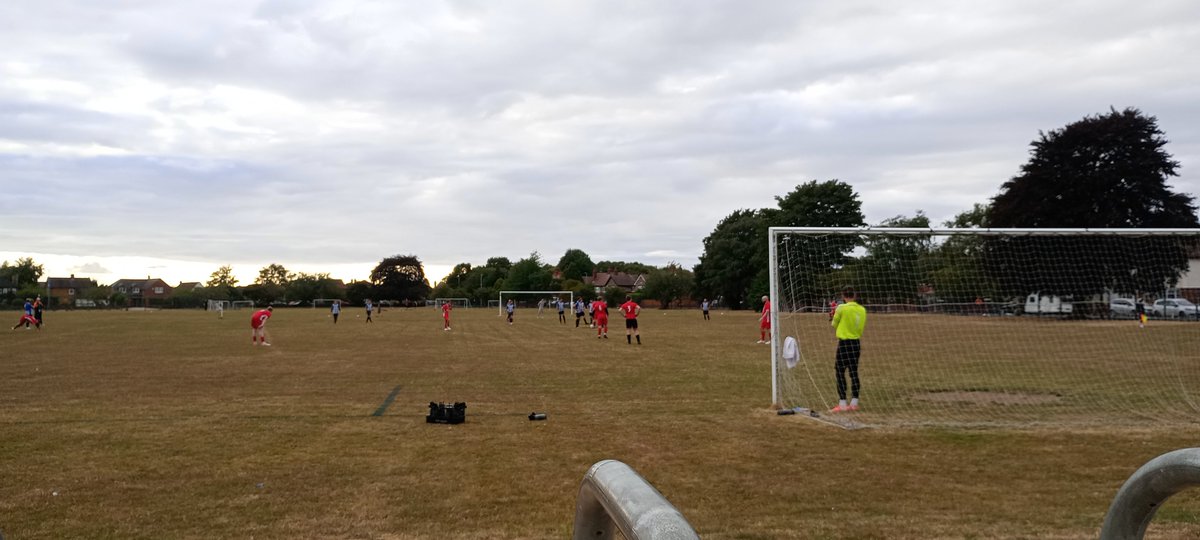 smilerhopper's tweet photo. #matchopping not #Groundhopping #eastriding at the @gooleacademype for goole borough fc (red) @er_county
v @guardianglasseu (blue n white ) KO 1903 #preseasonfriendly #thnf 
Game number 59 with JP #revisit 
Cooler dry evening. https://t.co/5VGaf3jtzK