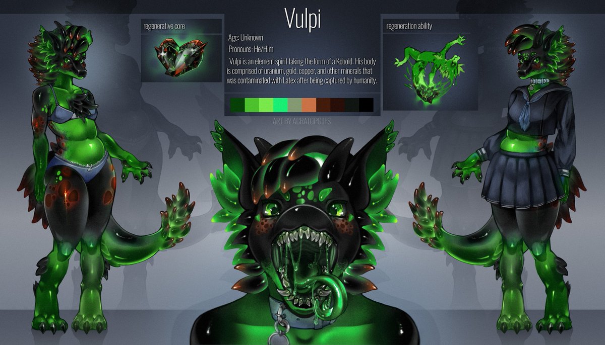 VulpiAngry56's tweet photo. Kobold ref sheet complete! If you have seen my naga Ekko, its by the same artist~ #commissionㅤ #kobol #furryartㅤㅤㅤ #nsfw https://t.co/uHMIHcCNnF