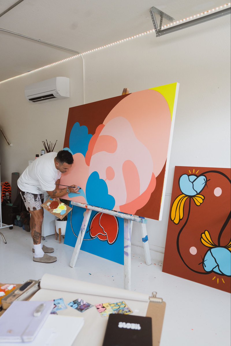 Iamsloth's tweet photo. Art studio day https://t.co/6Lh0DI719V