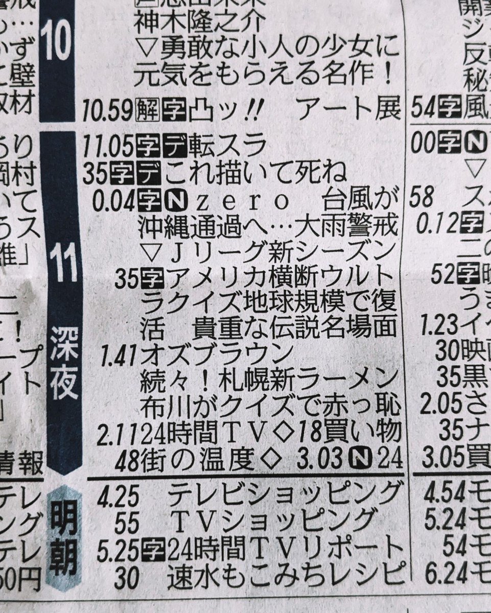 yanokenF2F2B0's tweet photo. 中日新聞テレビ欄 今日深夜の録画予約 本家より少し遅れて放送の中京テレビ『アメリカ横断ウルトラクイズ 地球一周特大スケールで復活SP』とNHK『100カメ 話題作一挙放送 羽田空港完全版東京メトロ富士山』とメ〜テレシネマ『ヴェノム』となります
※ウルトラクイズ挑戦者締切は8月23日気をつけて！ https://t.co/oCtnhMiUaL