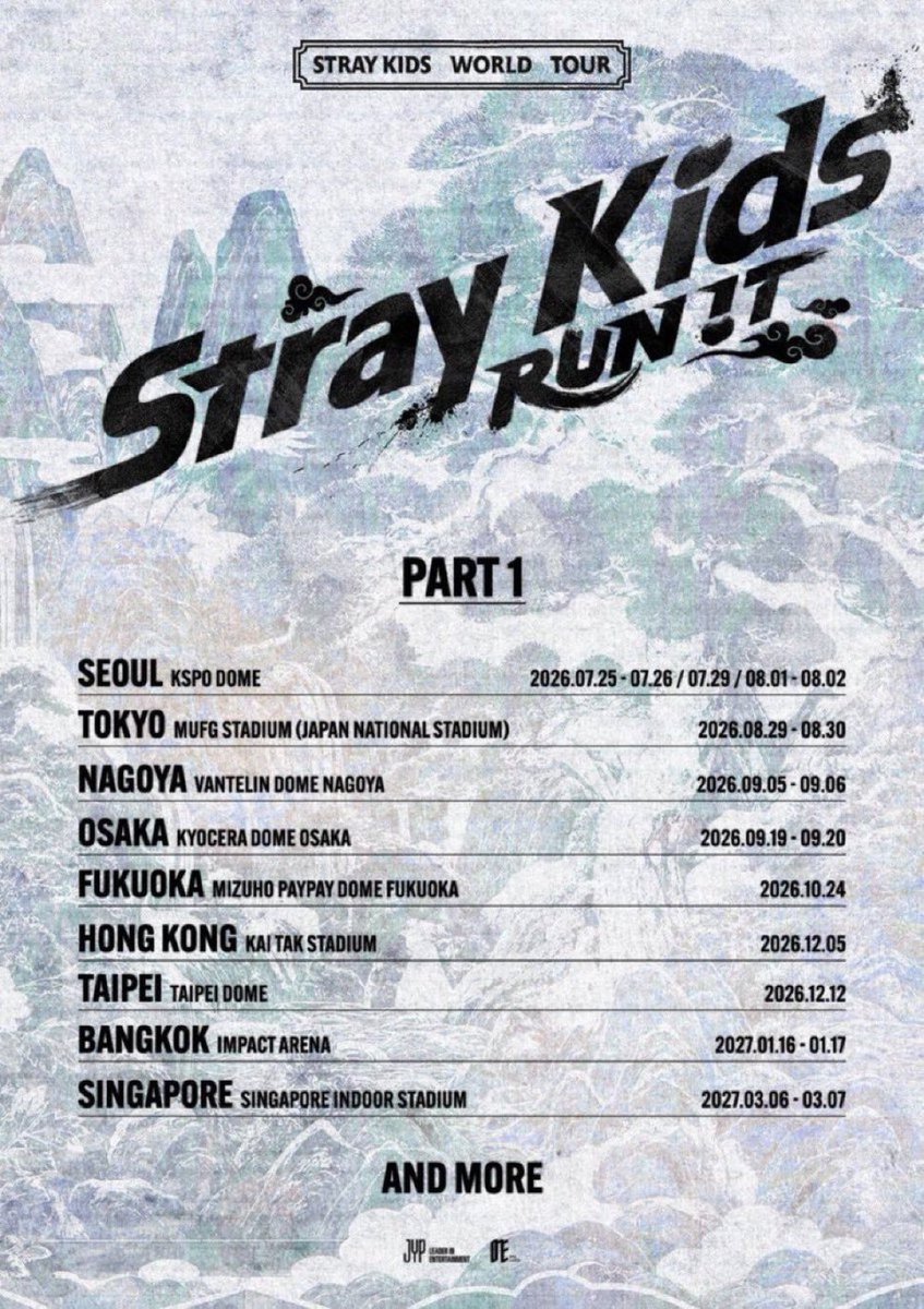 Masae_lovesBTS's tweet photo. 📢 Stray Kids World Tour〈RUN IT〉🌍

🎫 チケット代行受付中！

🗓️ 対象公演

🇯🇵 東京｜2026年8月29日・30日 📍 MUFGスタジアム（国立競技場）

🇯🇵 名古屋｜2026年9月5日・6日 📍 バンテリンドーム ナゴヤ

🇯🇵 大阪｜2026年9月19日・20日 📍 京セラドーム大阪

🇯🇵 福岡｜2026年10月24日 📍 みずほPayPayドーム福岡

🇭🇰 香��｜2026年12月5日 📍 Kai Tak Stadium

🇹🇼 台北｜2026年12月12日 📍 Taipei Dome

🇹🇭 バンコク｜2027年1月16日・17日 📍 IMPACT Arena

🇸🇬 シンガポール｜2027年3月6日・7日 📍 Singapore Indoor Stadium

🎤 出演 Stray Kids

🎟️ チケット情報 💙 チケット料金・販売スケジュールは後日発表予定 💙 STAY先行販売実施予定 💙 一般販売も代行可能

📢 販売開始前のご予約受付中！

✨ STAY先行・一般販売どちらもチケッティング代行可能！ ✨ 良席・連番のご相談もお気軽にどうぞ！

📩 DMまたはLINEまでお問い合わせください。

LINE: https://t.co/1vH8nAENQd LINE ID: M.H

⚠️ ご依頼の際は「希望都市・希望公演日・希望席種・枚数・ご予算」をお知らせください。

#StrayKids #스트레이키즈 #SKZ #RUNIT #STAY #東京 #名古屋 #大阪 #福岡 #香港 #台北 #バンコク #シンガポール #チケット代行 #チケッティング代行 #韓国チケット #海外公演 #티켓대행 #대리티켓팅 #티켓양도