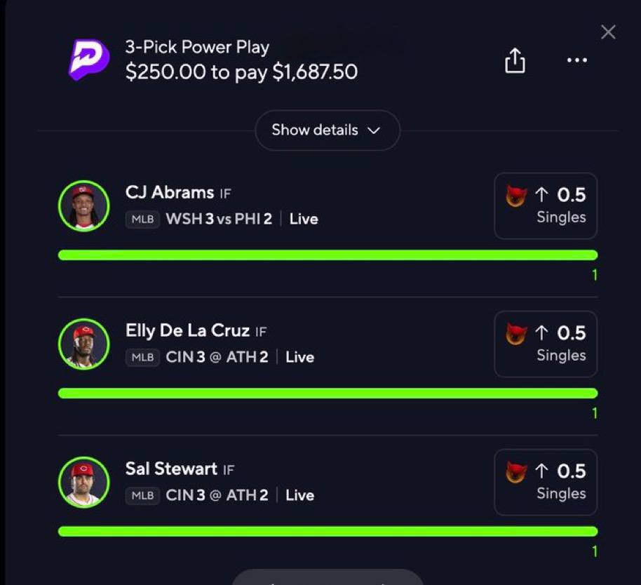 rahmazedann's tweet photo. #prizepicks
It's always a good pay off the Discord ๐ links below ๐ join the party
https://t.co/0uj4Xa7WWu
#PrizePicks #GamblingX #TrendingNow #PlayerProps #PropBets #PrizePicksKBO #KBO #KBOPicks #SportsBetting #UnderdogKBO https://t.co/MPe6YKcmxb