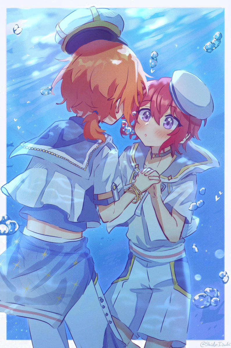 ShidoIzuki's tweet photo. Day 6 : Ocean
#LeoKasaWeek2026 #leokasa #enstars https://t.co/raibLSuHuN