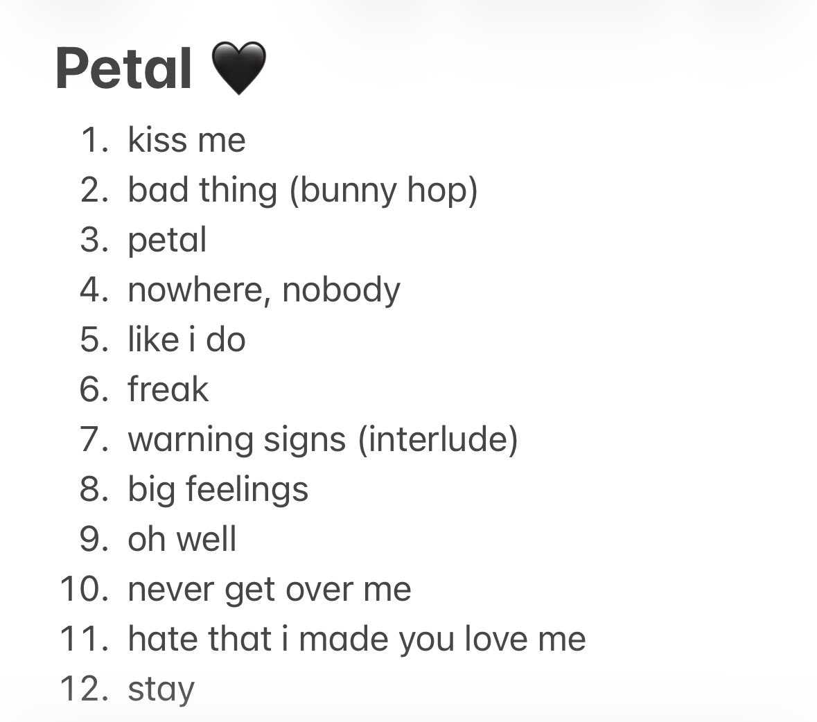 wdymdaisies's tweet photo. ranking petal 🖤🖤 https://t.co/giAPH4dsst