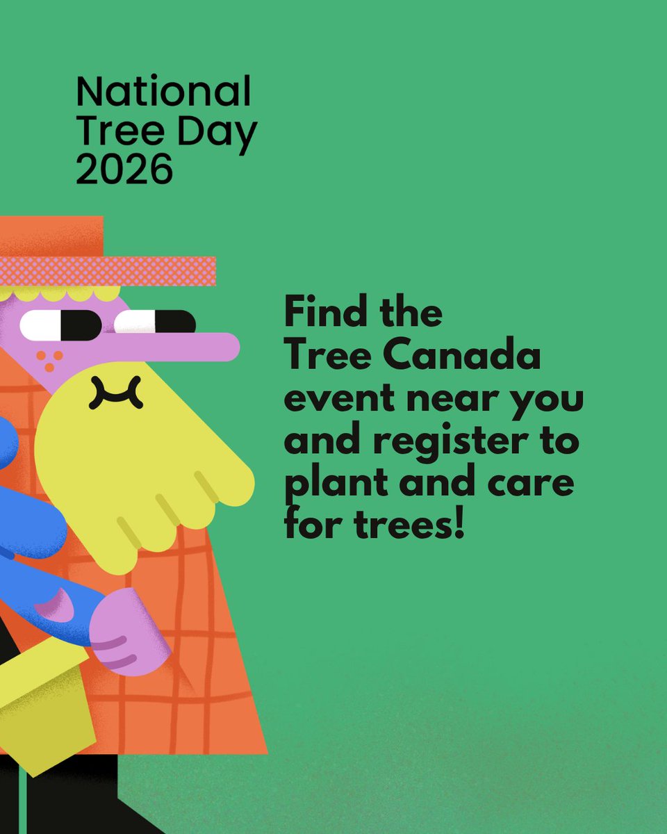 TreeCanada's tweet photo. Registration is open for Tree Canada’s free National Tree Day events! 🌳 Join us Sept. 23–27 to plant trees, care for green spaces and support healthier communities. Find an event and reserve your spot: https://t.co/2yHWhqLeZv Thanks to presenting sponsor @BMO . https://t.co/60DL6dUFHq