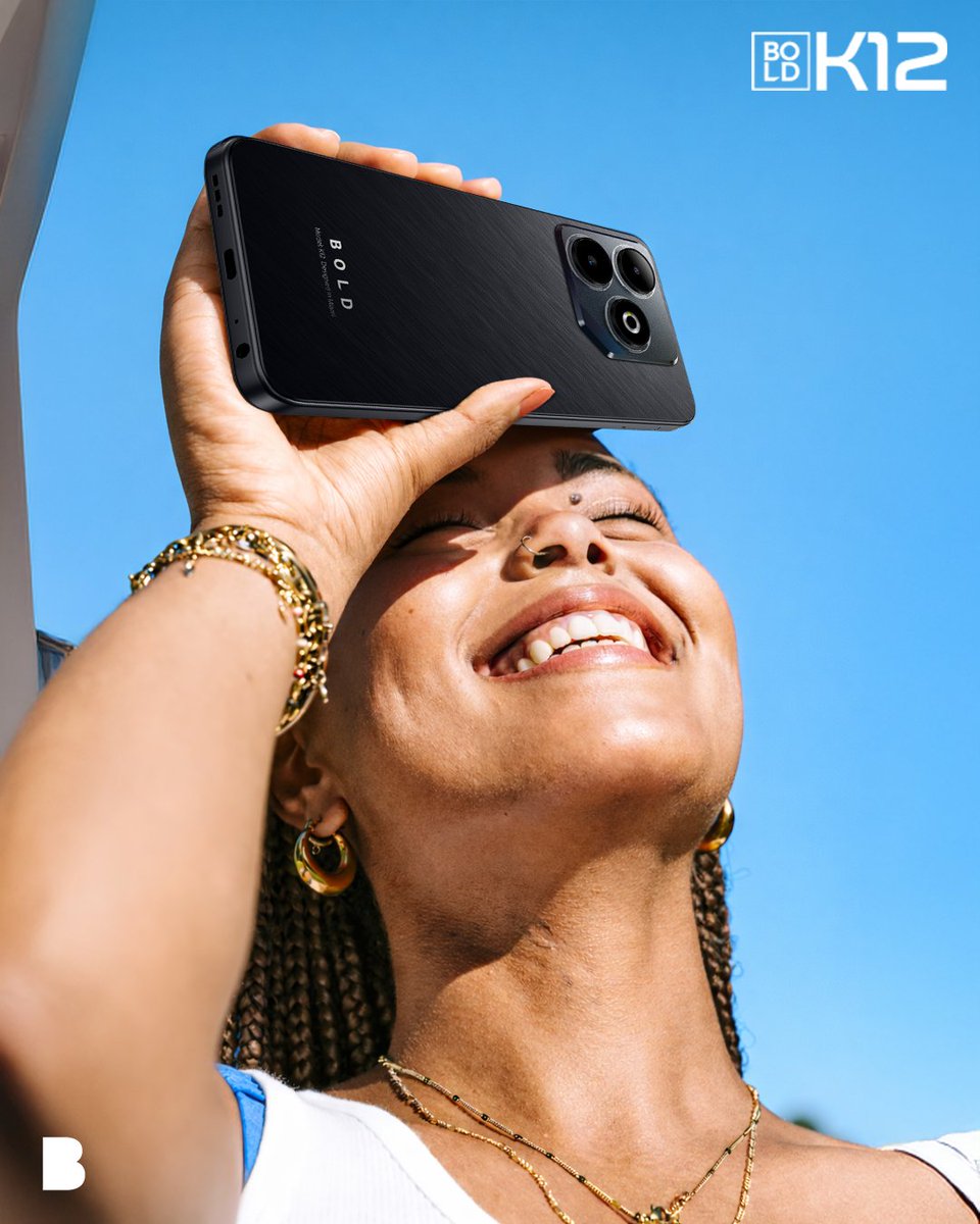 BLU_Products's tweet photo. Sun out. Phone out. ☀️📱

The BOLD K12 was made for days like these, with a premium look, a camera ready for every adventure, and a price that'll make you smile too.

Just $99 on @Amazon 👉 https://t.co/mVCxEePuwx

#BLUsmartphones #AmazonFinds #MakeBoldMoves #AffordableTech #UnlockedSmartphone