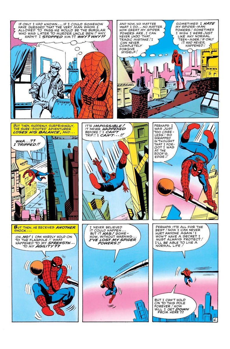 NirvanaM1nd's tweet photo. “Uncle Ben isn’t an overarching figure until college” 

Bullshit uncle Ben is the reason he even becomes a superhero and the ramifications of his death on Peter and Mays lives is an ongoing plot thread 

If you read this book you didn’t comprehend anything in it https://t.co/vmwbWacYJd