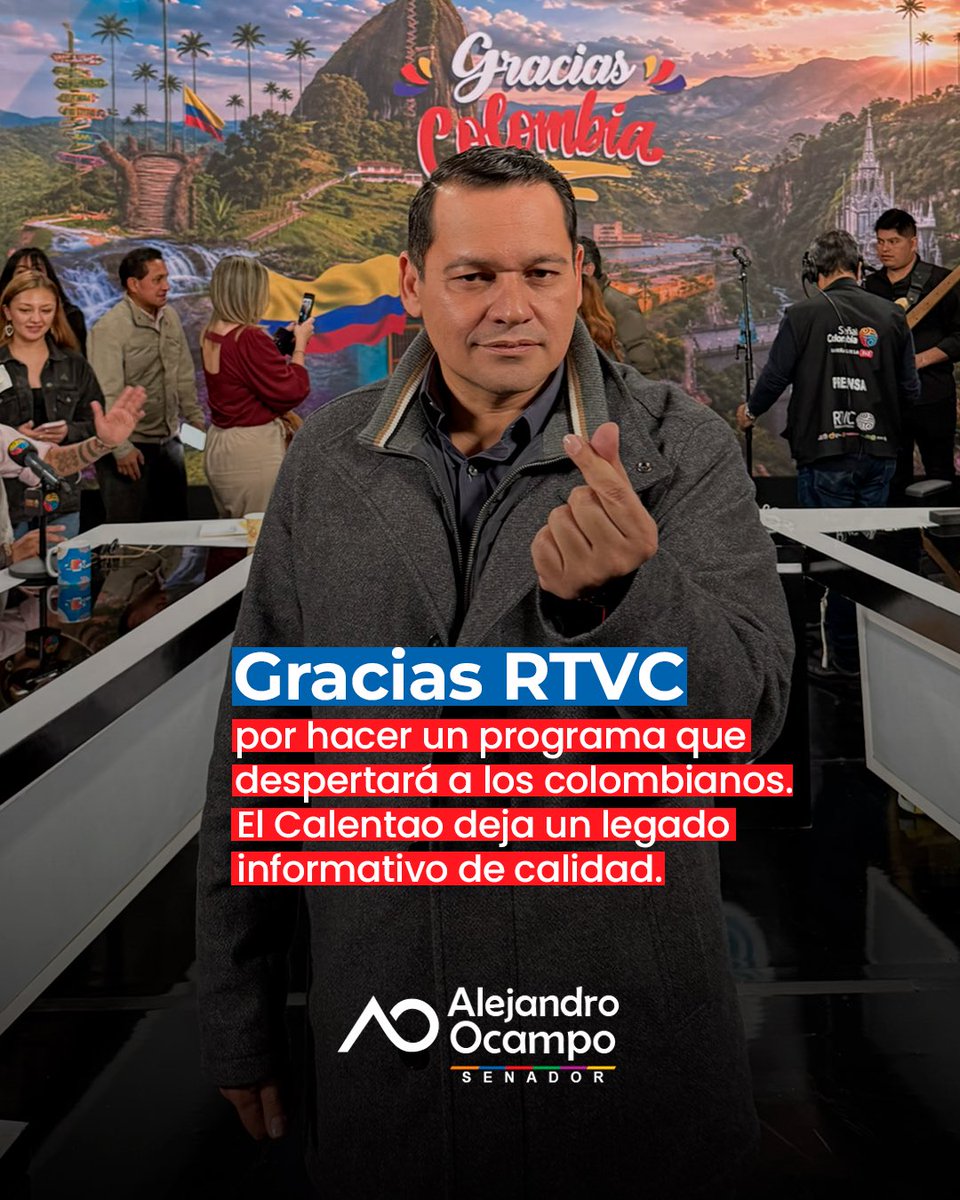 alejoocampog's tweet photo. Gracias @RTVCnoticias por dejar huella en los colombianos🫰🏽¡Colombia despertó! https://t.co/sDHUijdZls