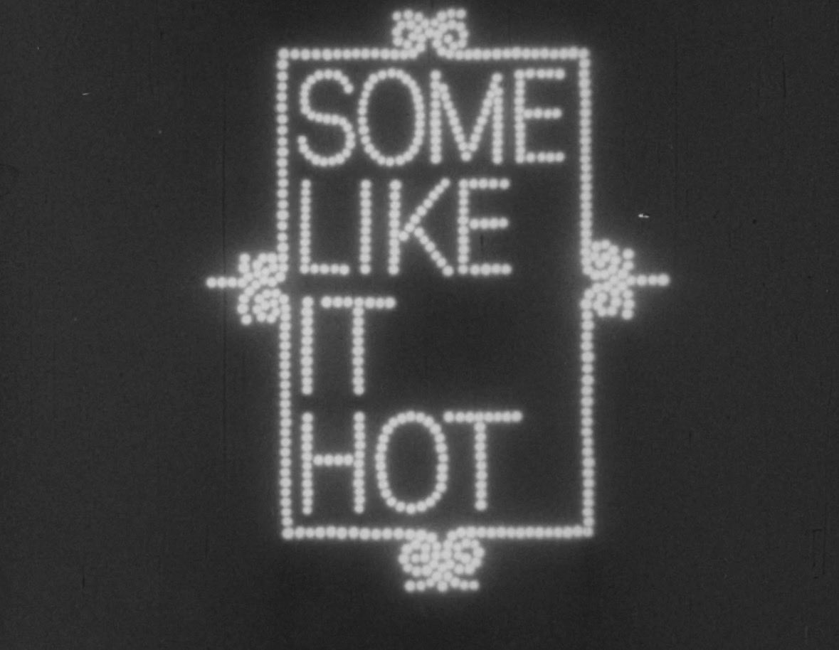 Karaszewski's tweet photo. Things I didn’t know department - In 1961 they made a pilot for a SOME LIKE IT HOT television series that opens with Jack Lemon and Tony Curtis - yes the real guys - running to a plastic surgeon so they can alter their faces to hide from the mob. When they wake up and take the bandages off they are two completely different actors - Vic Damone and Dick Patterson!  And Ginger herself - Tina Louise plays the Marilyn Monroe part!  The show didn’t get picked up.