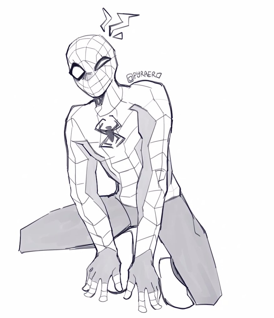 pyraero_alt's tweet photo. spooder-man doodle :P https://t.co/QRqRnfnUG0
