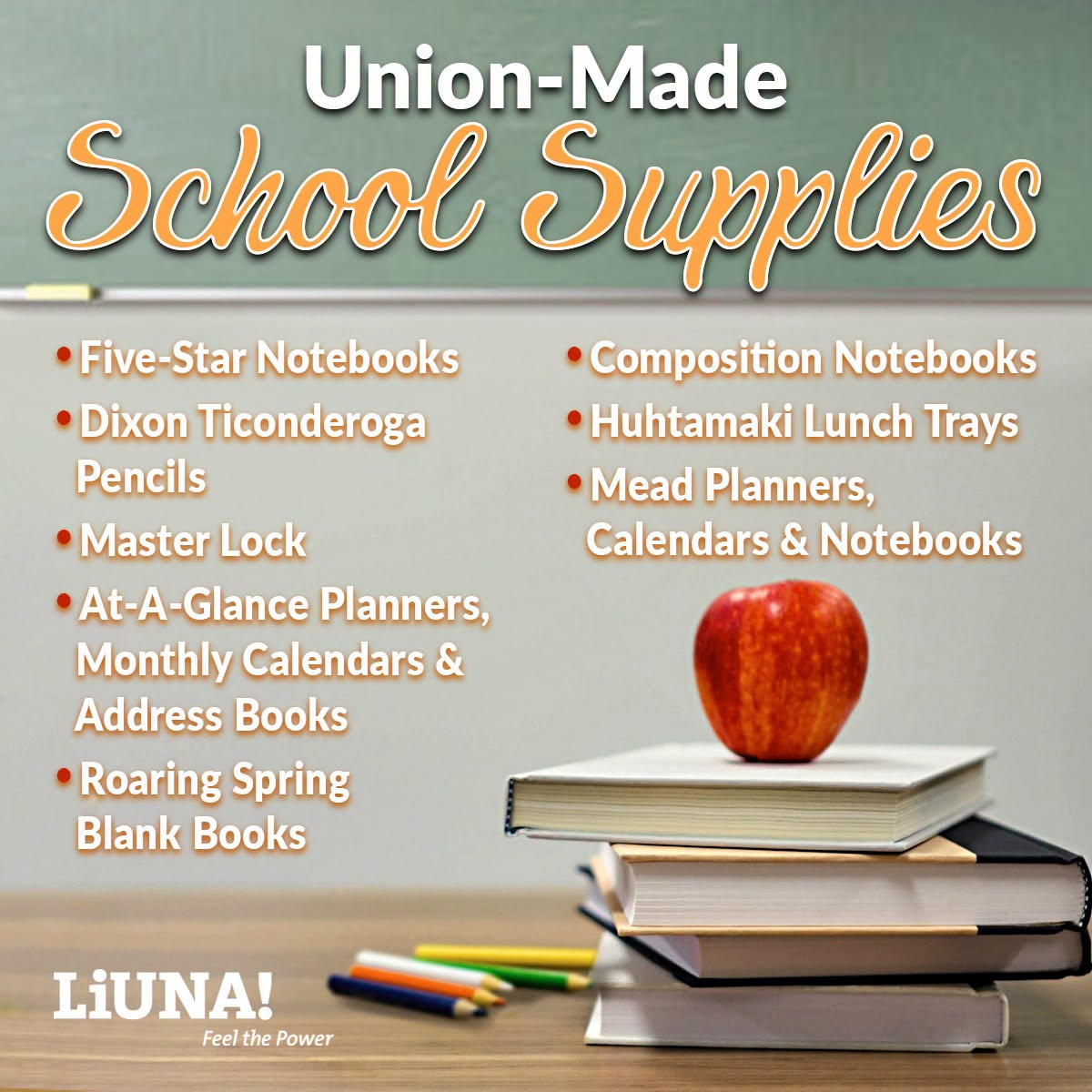 LiUNA1104's tweet photo. Pencils? Check. Notebooks? Check. #UnionMade? Check! Make supporting union workers part of your family's #BackToSchool shopping this year.
Find union-made school supplies here: https://t.co/girw9v1zlI
#SchoolSupplies #UnionProud #Solidarity #LIUNA https://t.co/j9VFMNXygJ