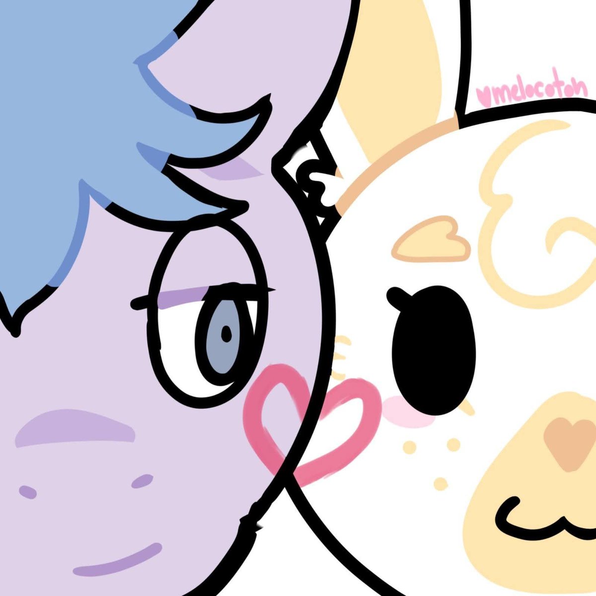 MelBogt's tweet photo. Holii vengo a presentar mi ocxcanon de aggretsuko ✨
 🍰-Usagi mi ocsita x Tadano 
#aggretsuko #ocxcanon #yumeship https://t.co/a7wncE8RSr