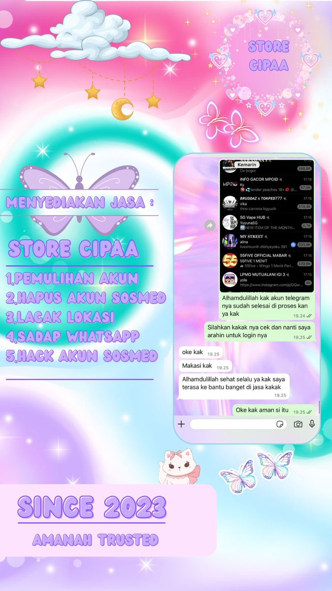 petthals's tweet photo. ALL JASA

✅JASA HAPUS AKUN 
✅JASA PULIHKAN &amp; BALIKIN AKUN LUPA PASWORD/KE HACK
✅JASA LACAK LOKASI
✅JASA SADAP WA
✅JASA LACAK HP HILANG BY NO HP/IMEI/AKUN
✅JASA HACK/PEMULIHAN AKUN (EMAIL,IG,WA,TWITER/X, FB,TIKTOK)

ORDER? DI BIO TERTERA UNTUK HUBUNGI https://t.co/30BrAKuwmu