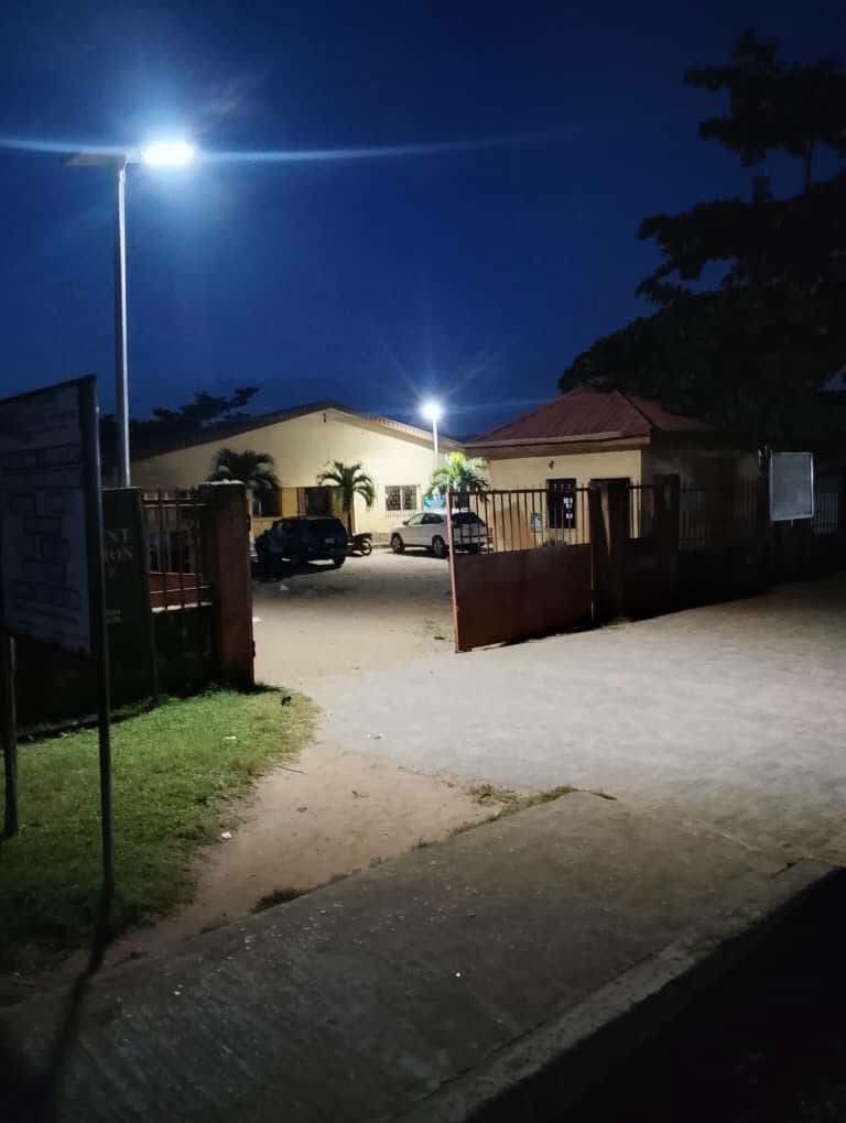 Hon_KareemAzeez's tweet photo. 🚧 PROMISE KEPT: ETEGBIN, SHIBIRI &amp; ERA
This morning I announced it., Tonight it’s done.  
✅ Baale Street, Etegbin now Light Up
✅ Solar lights installed at Shibiri Area Office  
✅ Perimeter fencing ongoing at Era Town Hall. @Mr_JAGs @Riddwane @AyoOyalowo @followlasg @woye1 https://t.co/zcTcSBD4nv