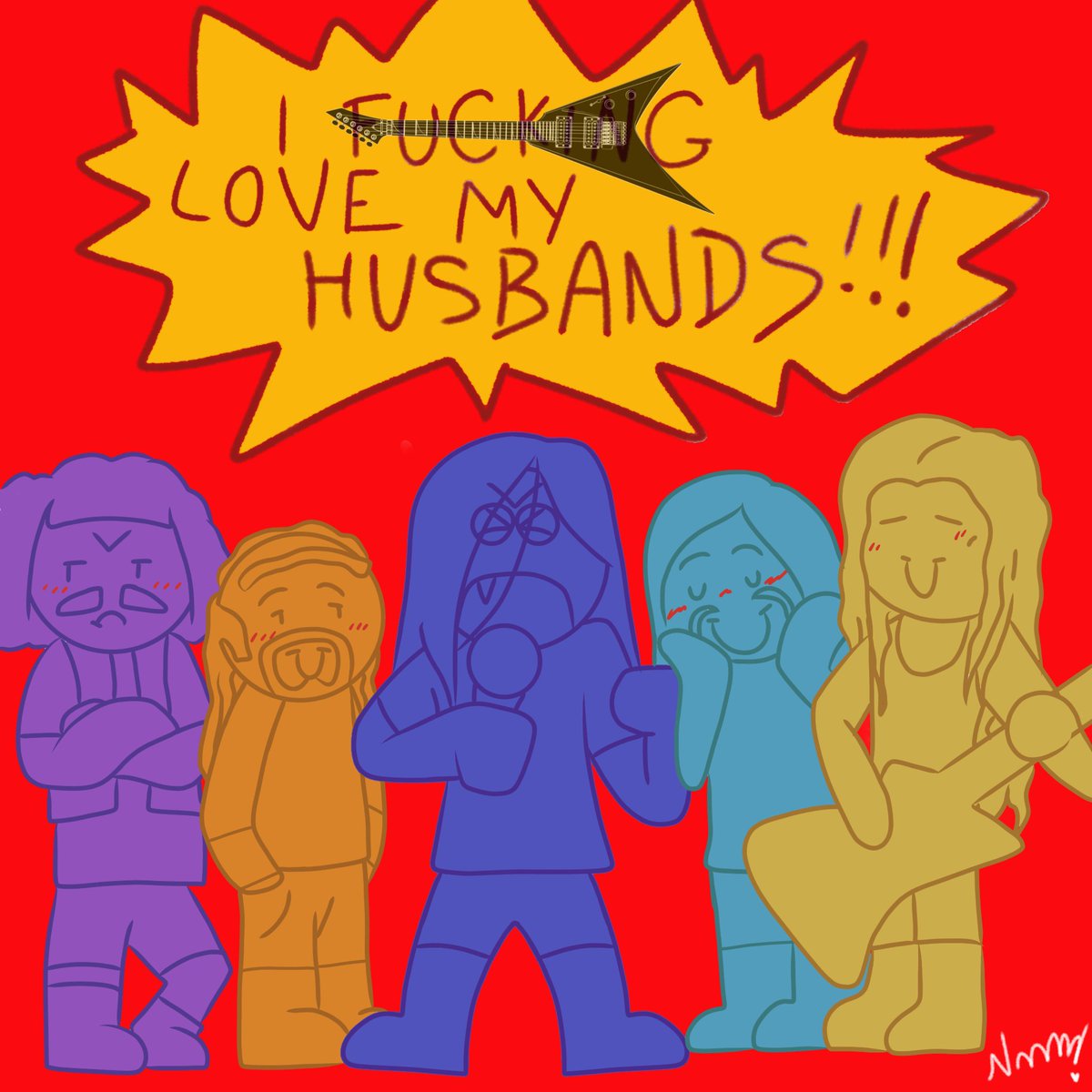 NatuYour's tweet photo. More Poly metalheads yay! + my brother's dubbing 🔥🔥
#metalocalypse #metalhead #digitalart https://t.co/RCwpIVw3cL