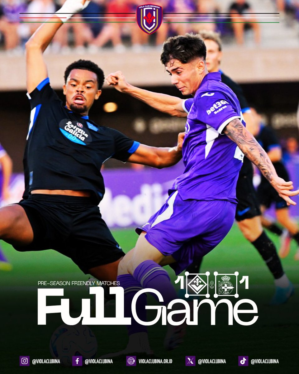 ViolaClubINA's tweet photo. Lagi-lagi harus puas berbagi angka. 😮💨
Masih banyak PR yang harus dibenahi sebelum kompetisi resmi dimulai. Semoga hasil imbang ini jadi bahan evaluasi, bukan kebiasaan.
#ACFFiorentina #ForzaViola #ViolaClubIndonesia #PreSeason https://t.co/qBrdvoelbX