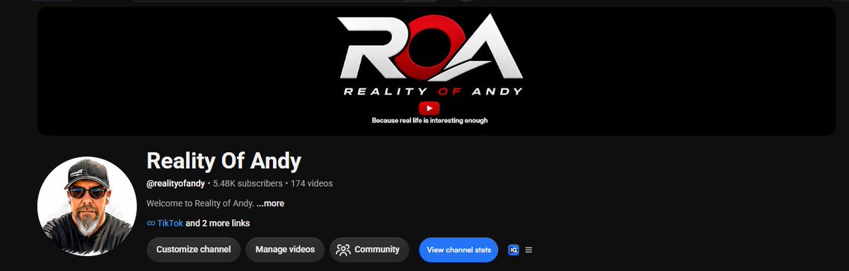 Reality_of_andy's tweet photo. I made some changes on the YouTube channel, Updated Graphics ( NEW LOGO ) and tags ect. what do you think?? https://t.co/HFSmvBd9os